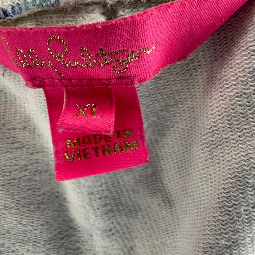 Lilly Pulitzer Blue, Pink & Green Paisley Athletic Shorts - Picture 5 of 5
